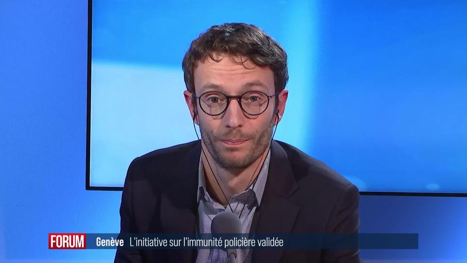 Validation de l’initiative à Genève sur l'immunité policière: interview de Raphaël Roux