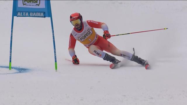 Alta Badia (ITA), géant messieurs, 2e manche: manche compliquée pour Loïc Meillard (SUI), qui recule au 16e rang