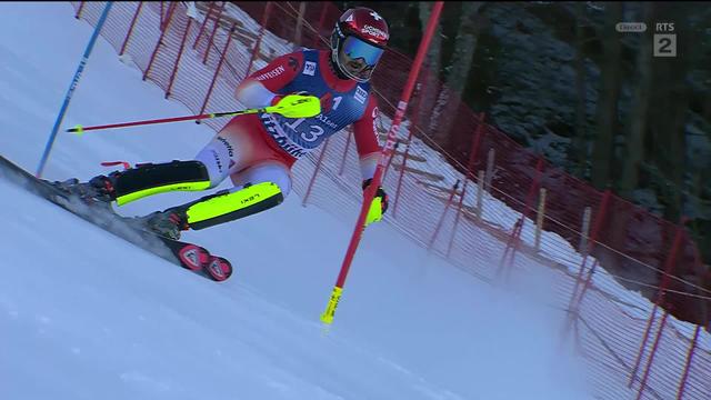 Kitzbühel (AUT), slalom messieurs, 1re manche: la manche de Loïc Meillard (SUI)