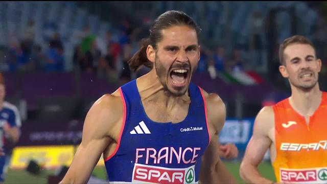 Rome (ITA), 800m, finale messieurs: Gabriel Tual (FRA) décroche le titre continental