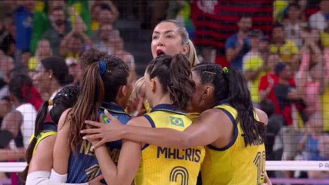 1-4, Brésil - Rép Dominicaine (Dames) (3-0): les Brésiliennes s'imposent logiquement face aux Dominicaines