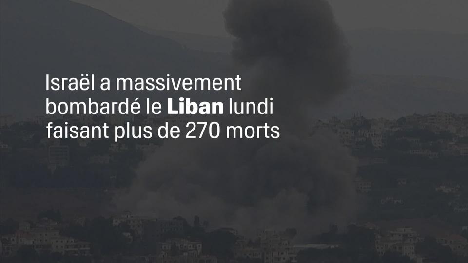 Israël a massivement bombardé le Liban lundi