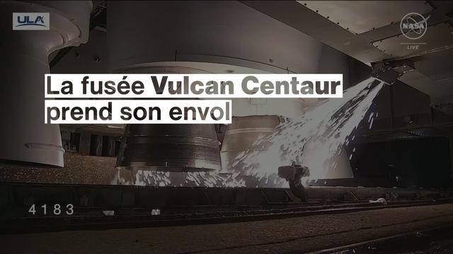 Décollage de la fusée Vulcan Centaur avec à son bord un alunisseur américain