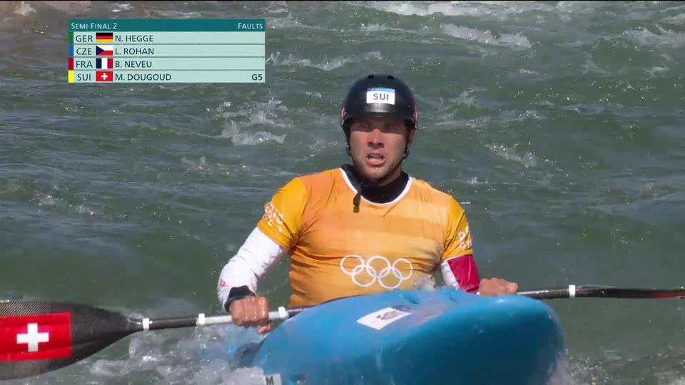 1-2, Kayak Cross messieurs: fin de parcours pour Martin Dougoud (SUI) en demies