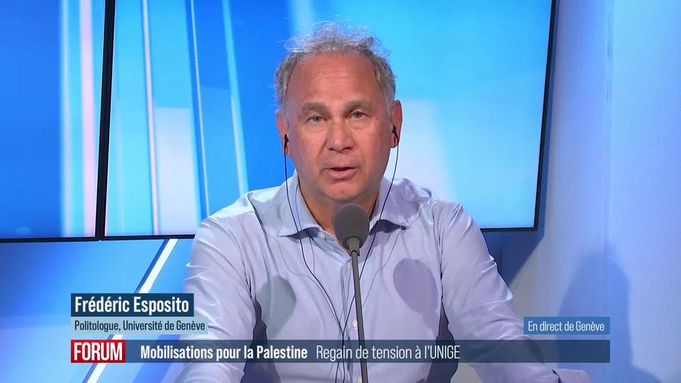 Un conseil scientifique créé à l'UNIGE en réponse à l'occupation du campus: interview de Frédéric Esposito