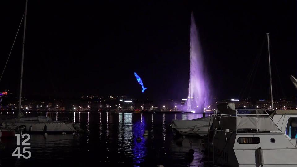 Genève s’illumine lors du festival de lumière de Geneva Lux