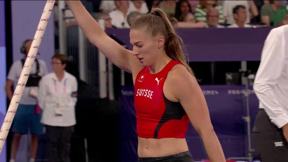 Saut à la perche, finale: Angelica Moser (SUI) manque sa tentative à 4.90m et termine 4e