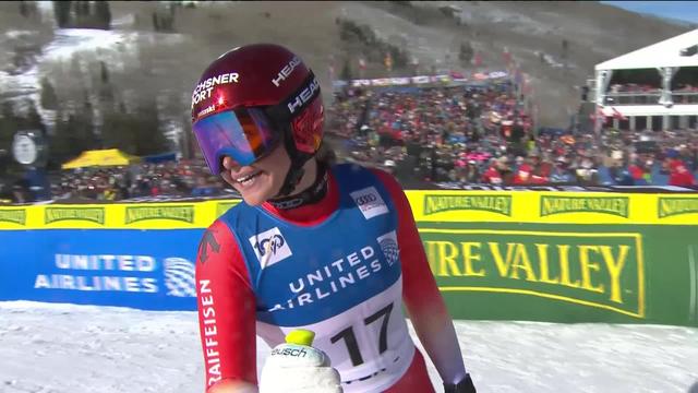 Beaver Creek (USA), descente dames: Corinne Suter (SUI) continue son retour au meilleur niveau.