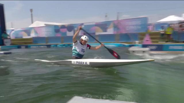 Slalom, demi-finale: le passage d'Alena Marx (SUI) qui la qualifie pour la finale