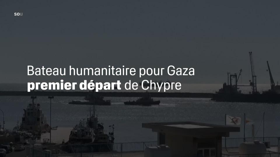 Clip bateau humanitaire pour Gaza