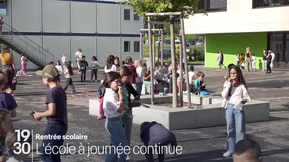 À Neuchâtel, la rentrée scolaire est marquée par l'expérimentation d'un horaire continu. Un projet pilote en Suisse romande