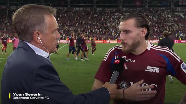 Barrages retour, Servette - Chelsea (2-1): le défenseur de Servette Yoan Severin à l'interview