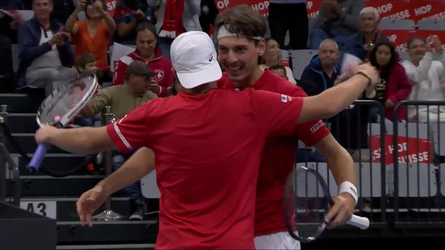 Bienne (SUI), Suisse - Pérou (7-5,6-1): victoire de Stricker-Hüsler (SUI) qui permet à la Suisse de disputer les qualifications pour la phase finale en février