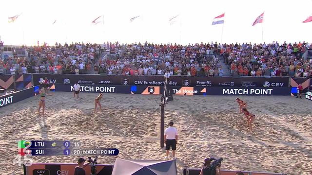 La paire suisse Esmée Böbner et Zoé Vergé-Dépré gagne la médaille de bronze aux championnats d'Europe de beachvolley