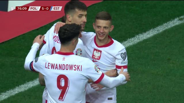 Barrages Ligue A, Pologne – Estonie (5-1): la Pologne de Lewandowski dévore des Estoniens réduits à dix