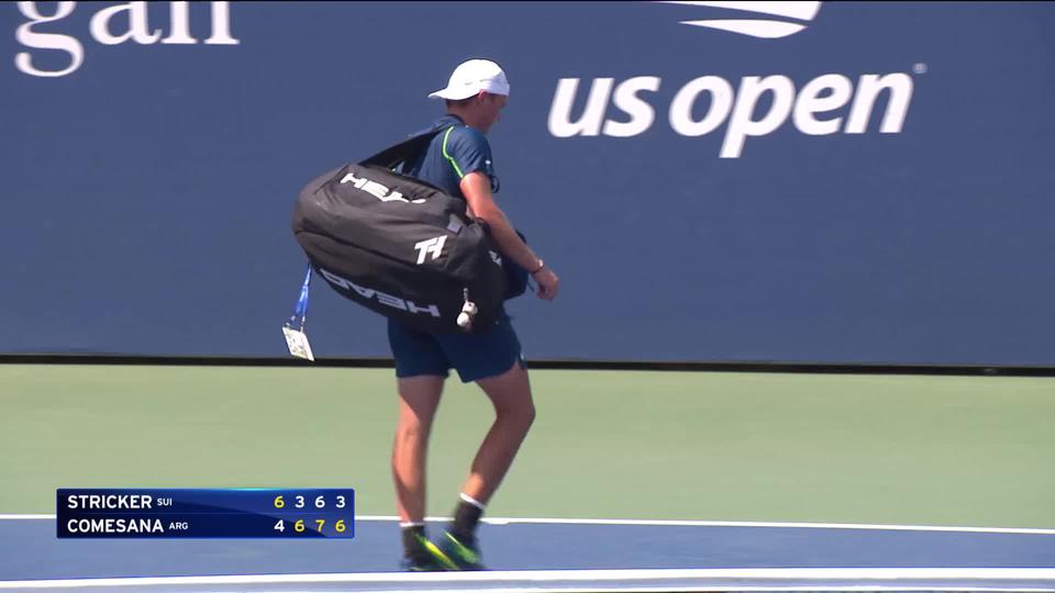 1er tour, D.Stricker (SUI) - F.Comesana (ARG) (6-4,3-6,6-7,3-6): le Bernois éliminé d'entrée