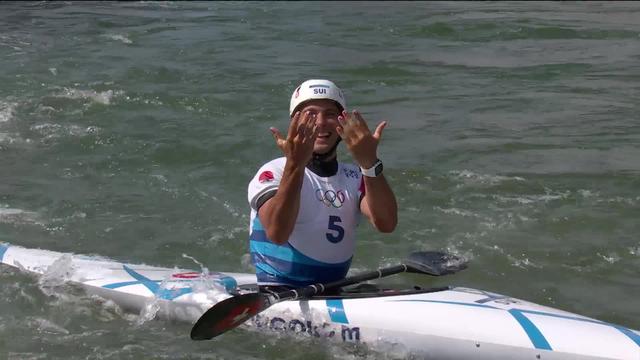 Canoë, éliminatoires, 1re manche: Revivez le passage de Martin Dougoud (SUI) qui termine 3ème lors de la première manche du slalom