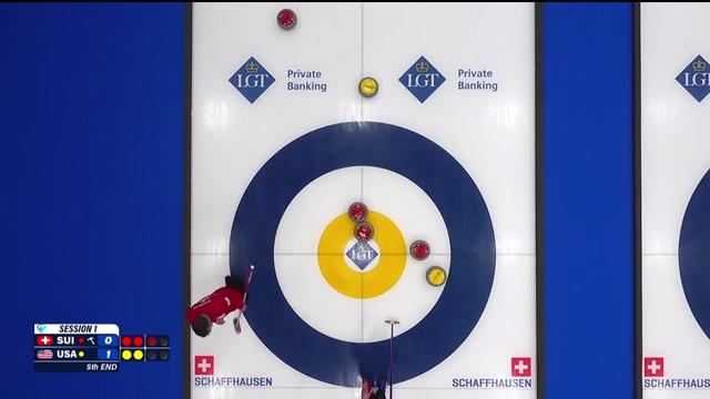Curling, Championnats du monde: débuts manqués pour l'équipe de Suisse face aux États-Unis (3-5)