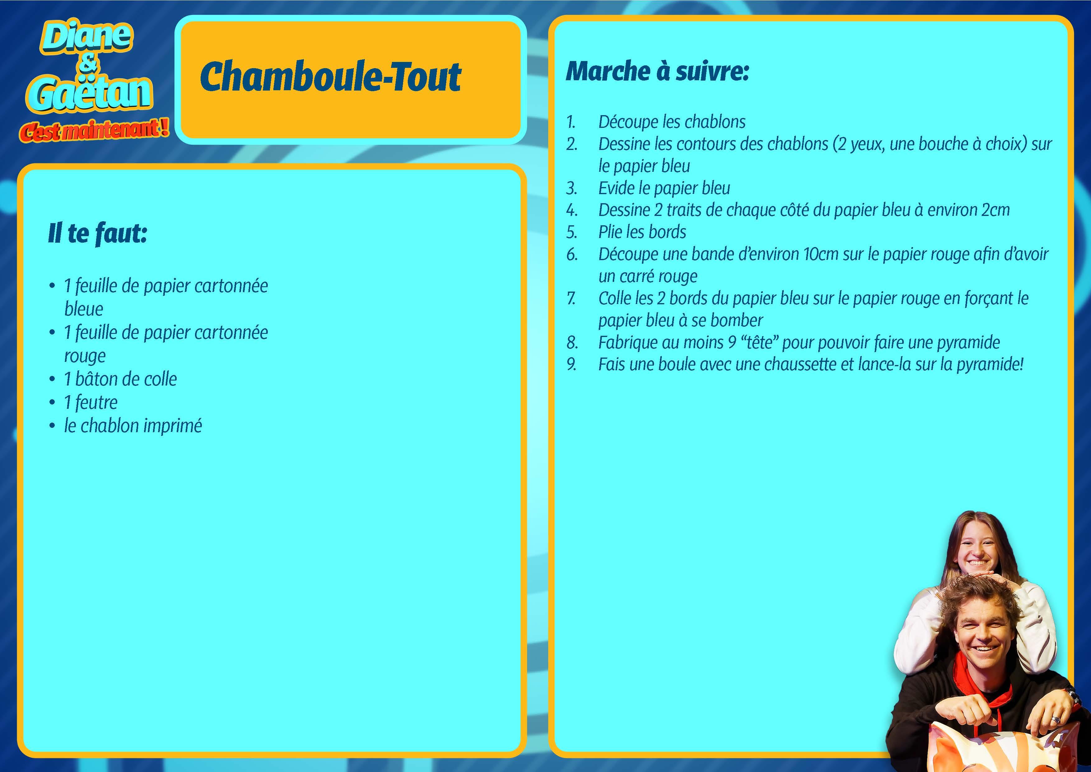 Chamboule-Tout. [RTS]