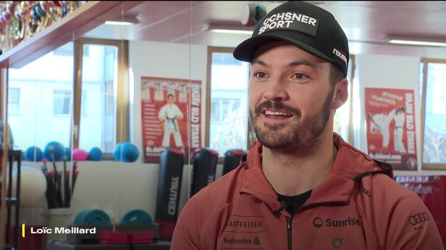 Ski alpin: le point sur la condition physique de Loïc Meillard, une semaine après sa blessure au dos