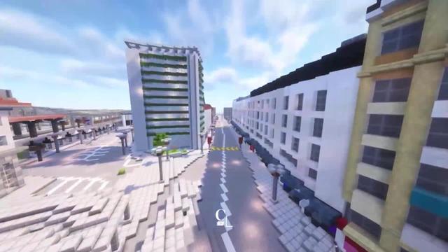 Balade à Fribourg, dans le monde cubique du jeu vidéo Minecraft