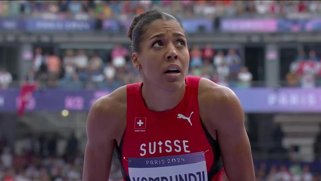 200m, 1er tour, dames: Mujinga Kambundji (SUI) file en demi-finale après une 3ème place rudement obtenue