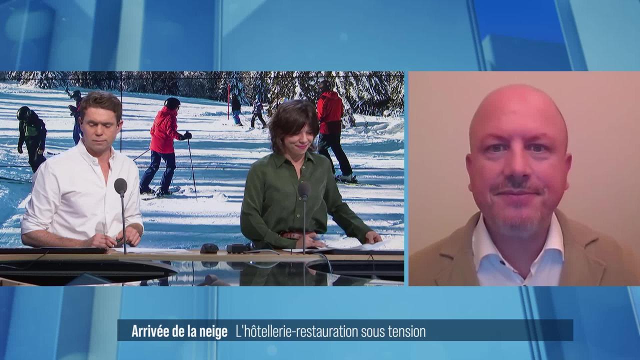 L'hôtellerie-restauration des stations de ski sous tension après l’arrivée de la neige: interview de Lionel Fontaine