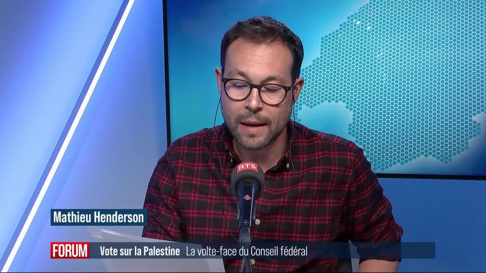 Le Conseil fédéral s’est abstenu de voter pour la Palestine à l’ONU pour ne pas ‘‘attiser les tensions’’ (vidéo)