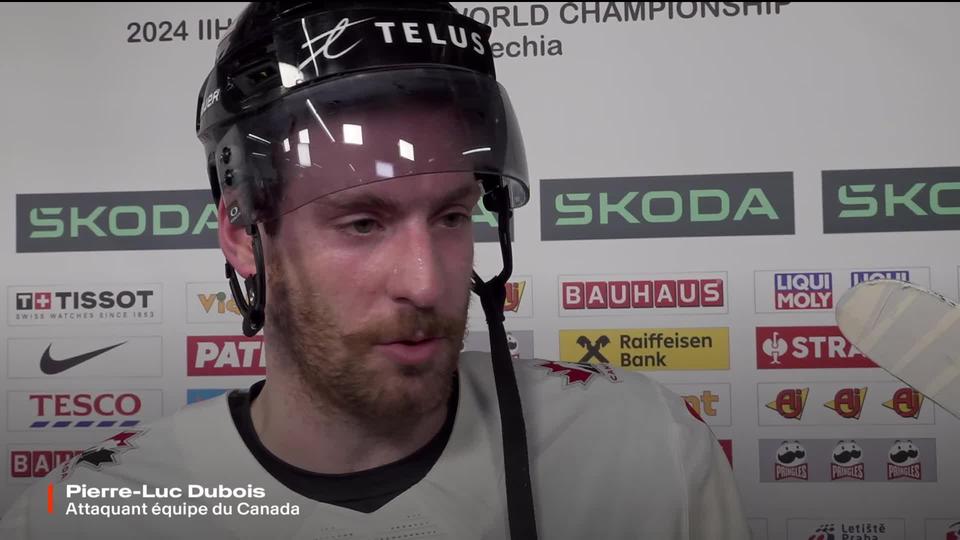 Groupe A, Suisse - Canada (2-3): l'interview de Pierre-Luc Dubois (CAN)