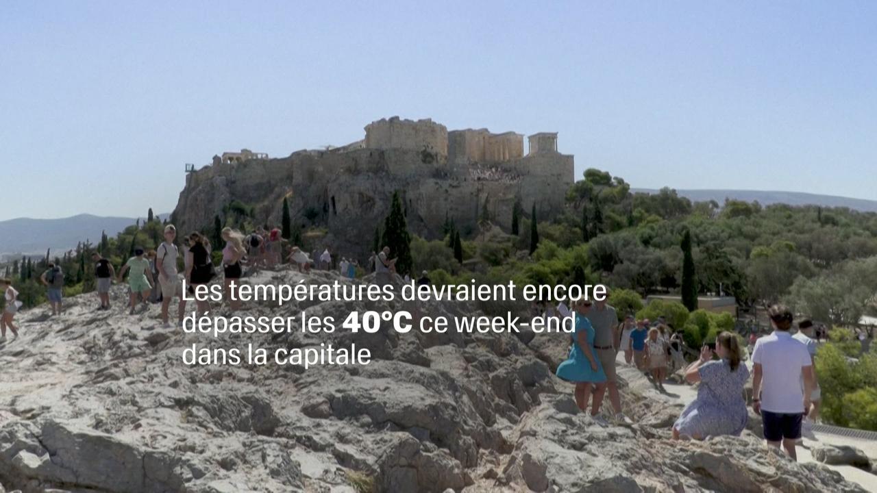 L'Acropole d'Athènes fermée aux heures les plus chaudes de la journée