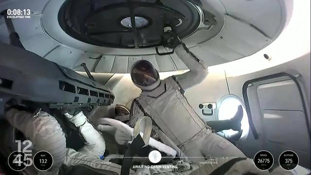 Quatre astronautes de la mission SpaceX doivent effectuer ce matin leur première sortie dans l'espace