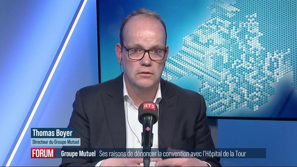 Pourquoi le Groupe Mutuel a-t-il dénoncé la convention avec l'Hôpital de la Tour? Interview de Thomas Boyer