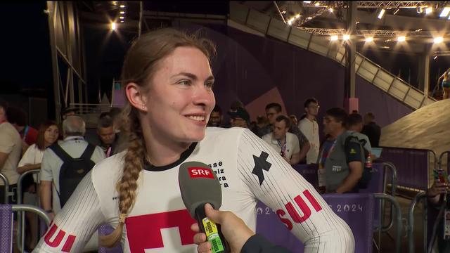 Zoé Claessens s'exprime à chaud après avoir gagné sa première médaille olympique