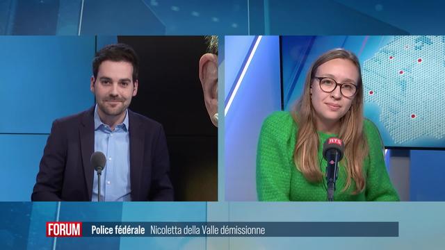 Nicoletta della Valle démissionne de son poste de directrice de la police fédérale