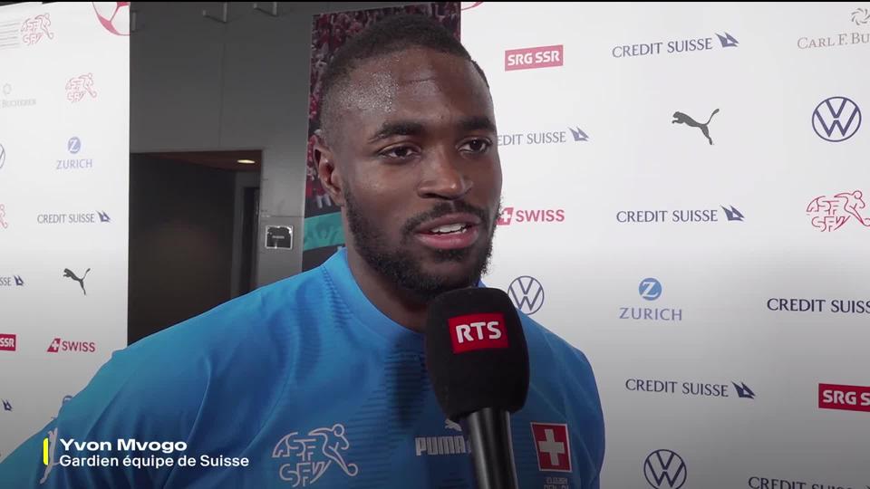 Copenhague (DEN), Danemark - Suisse (0-0): Yvon Mvogo (SUI) à l'interview