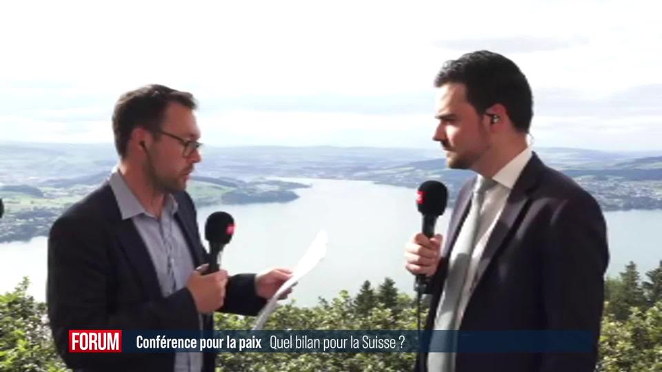 Conférence sur la paix en Ukraine: le bilan pour la diplomatie suisse