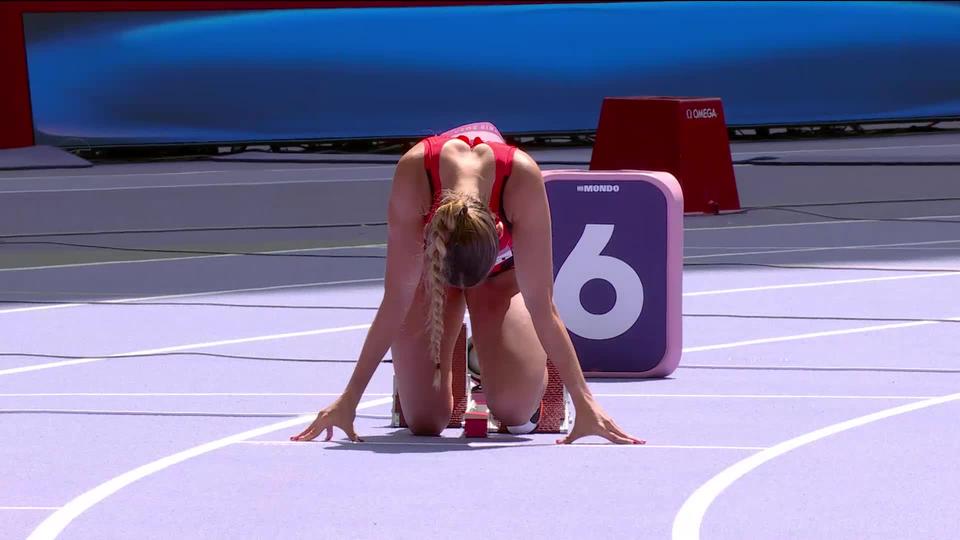 200m, repêchage dames: ça ne passe pas pour L. Pointet (SUI) lors des repêchages