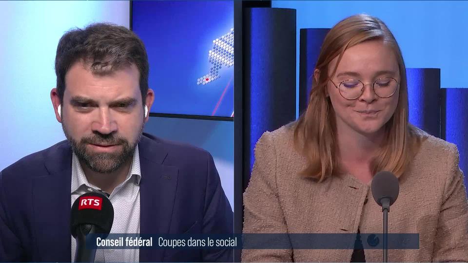 Le Conseil fédéral veut économiser 3,6 milliards en 2027: interview de Valérie Dittli et Damien Cottier