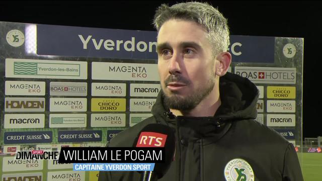 Football - Super League : interview de William Le Pogam, capitaine Yverdon Sport après la victoire face au FC Servette (2-1)