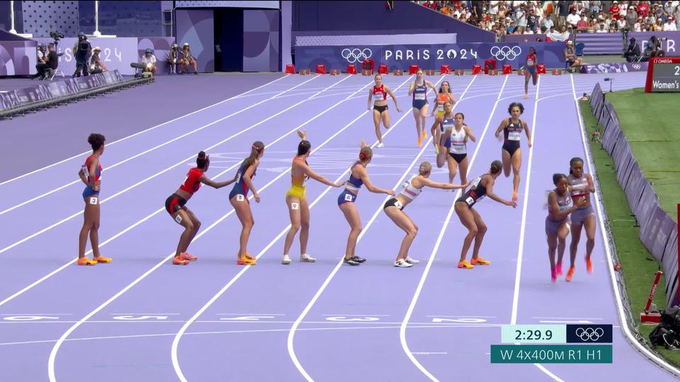 4x400m, séries dames: les Suissesses ne qualifient pas pour la finale (3'29''75)