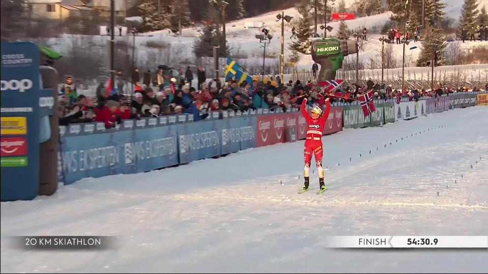 Lillehammer (NOR), Skiathlon dames: Therese Johaug (NOR) s'impose devant Heidi Weng (NOR) et Jessica Diggins (USA)