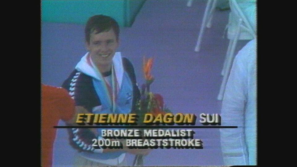 Etienne Dagon décroche le bronze lors des Jeux Olympiques de Los Angeles, 1984