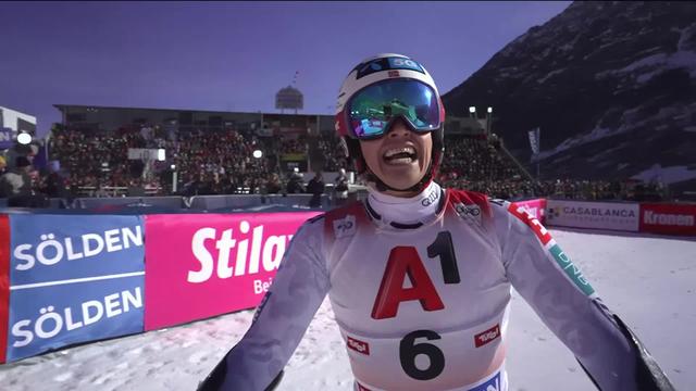 Sölden (AUT), géant messieurs, 1re manche: Steen Olsen (NOR) enlève le premier tracé