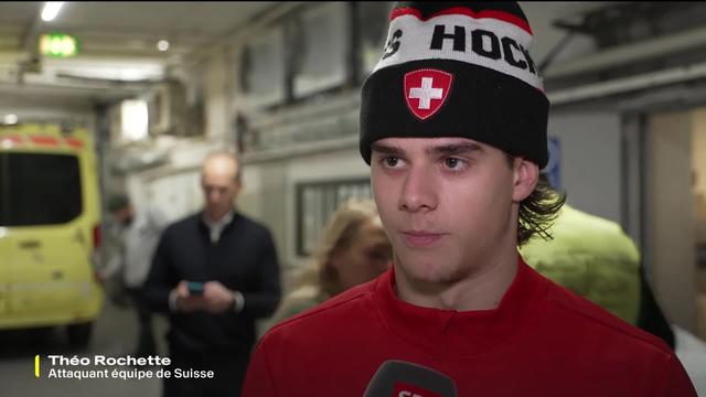 Hockey, Karjala Cup, Suisse – Suède (4-3): interview de Théo Rochette