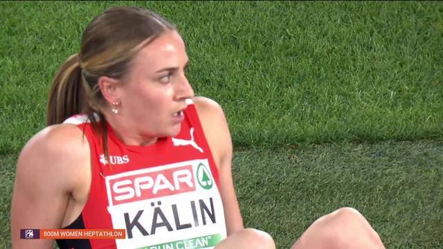 Rome (ITA), 800m, heptathlon: Annik Kälin (SUI) termine au pied du podium avec 6490 points