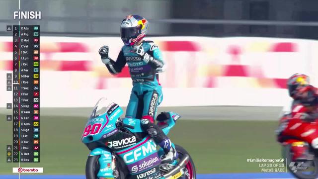 GP d'Émilie-Romagne (#14), Moto 3: D. Alonso (COL) s'impose sur le fil