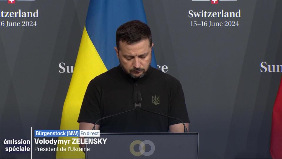 Un plan d’action doit prendre "des mois, pas des années", insiste Volodymyr Zelensky lors de la CP du Bürgenstock