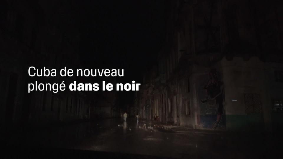 Cuba de nouveau plongé dans le noir après le passage de l'ouragan Rafael