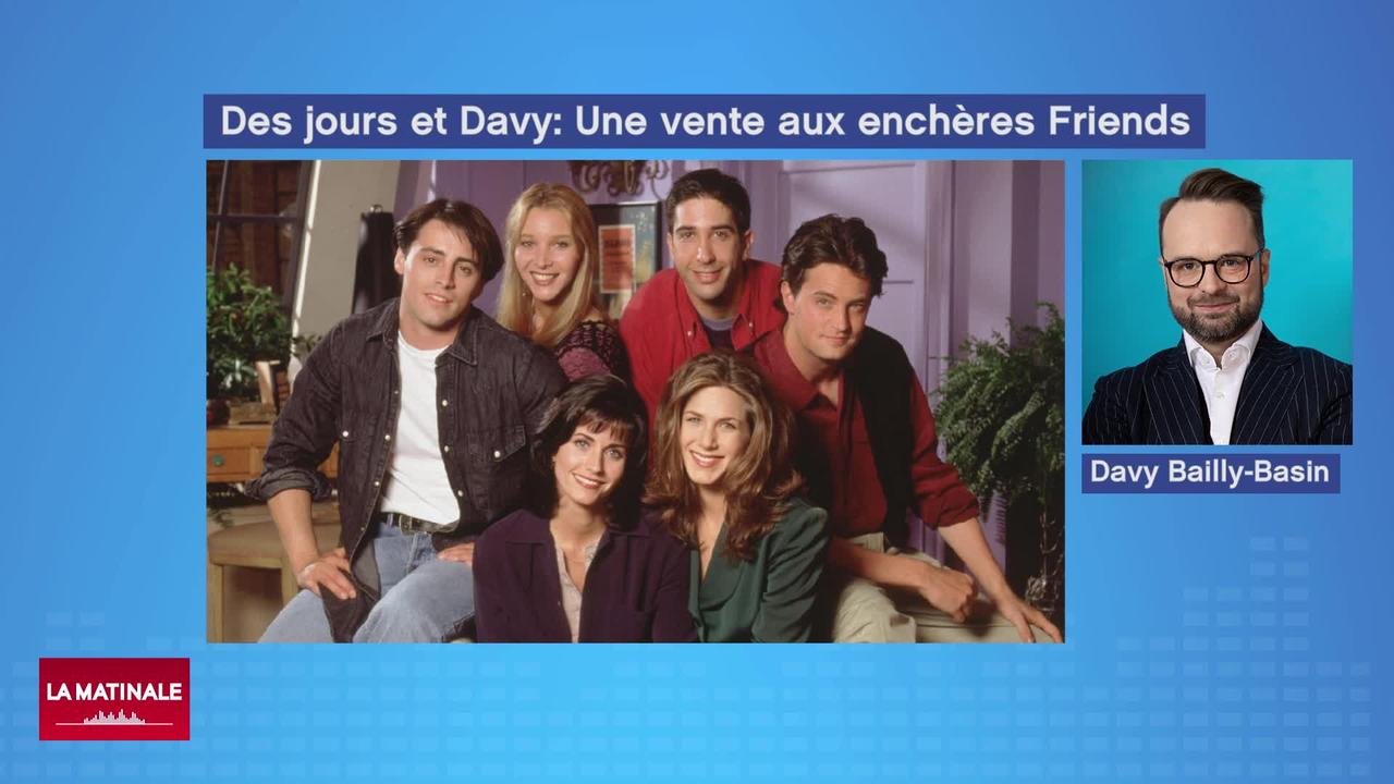 Des jours et Davy - Les accessoires de Friends vendus aux enchères