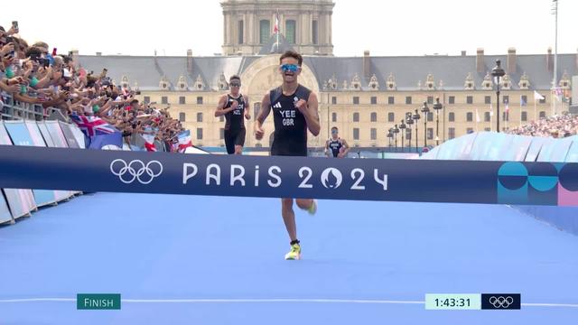 Triathlon, messieurs: le Britannique Alex Yee s'impose en fin de course devant Hayden Wilde (NZL)